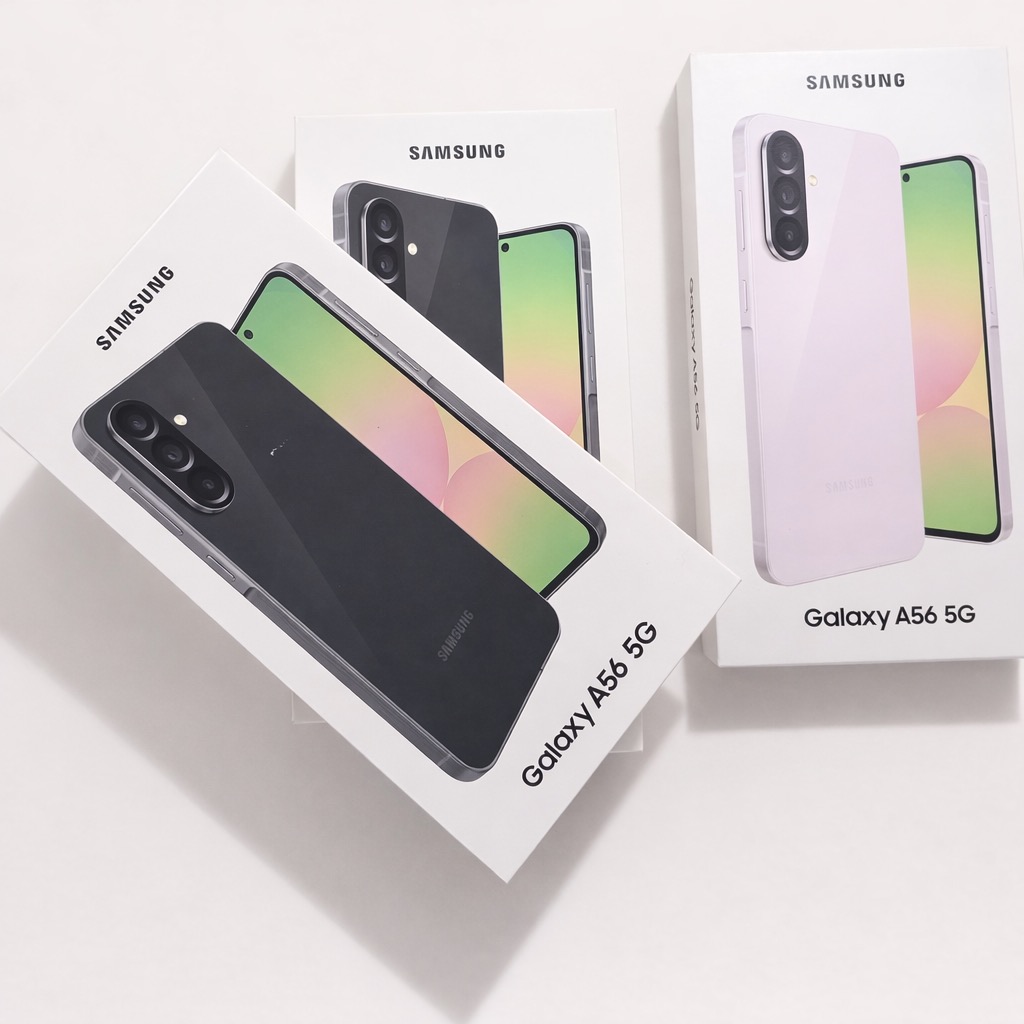 Samsung Galaxy A56 5G in-store product photo at The Source Arena JA.