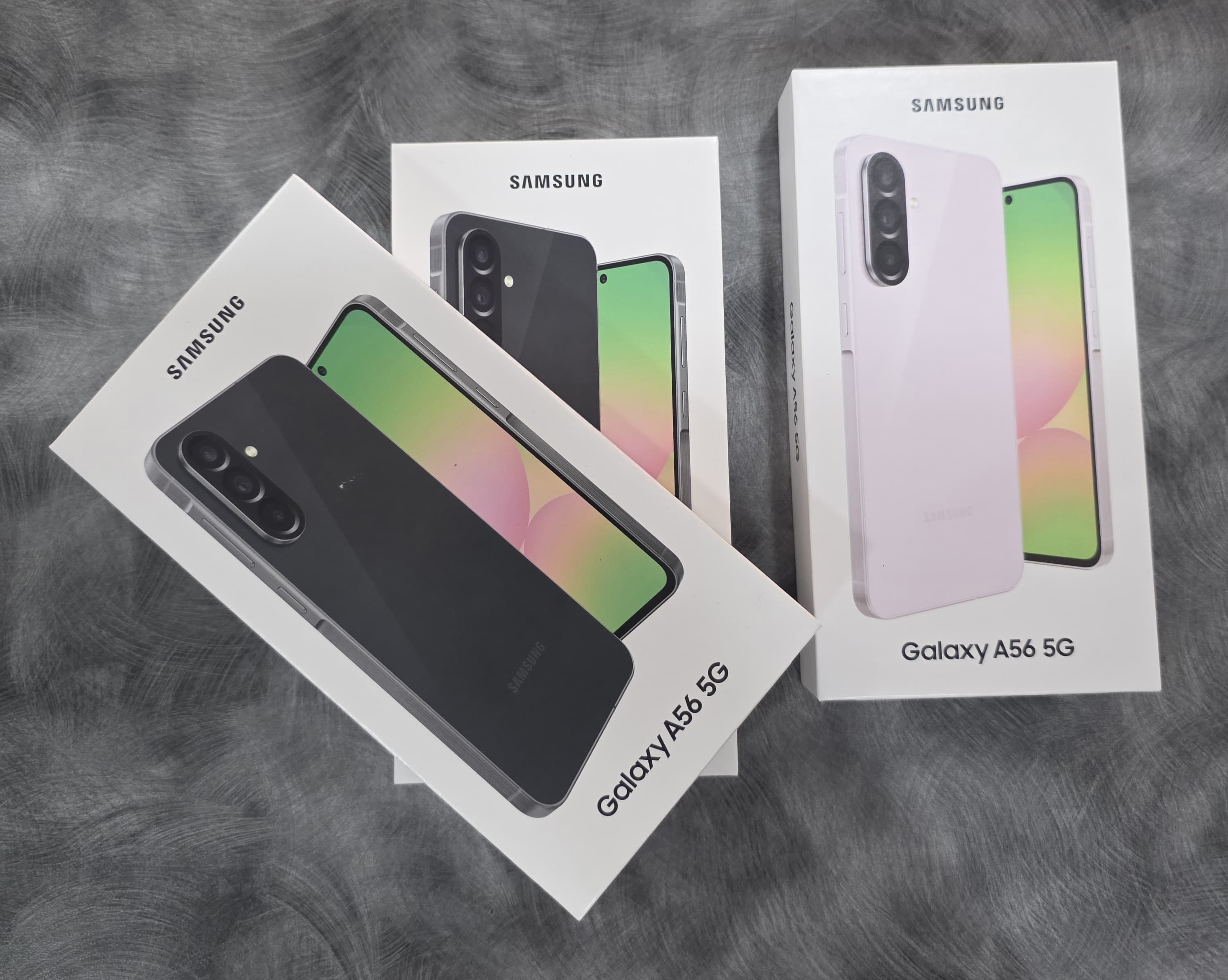 Samsung Galaxy A56 5G in-store product photo at The Source Arena JA.