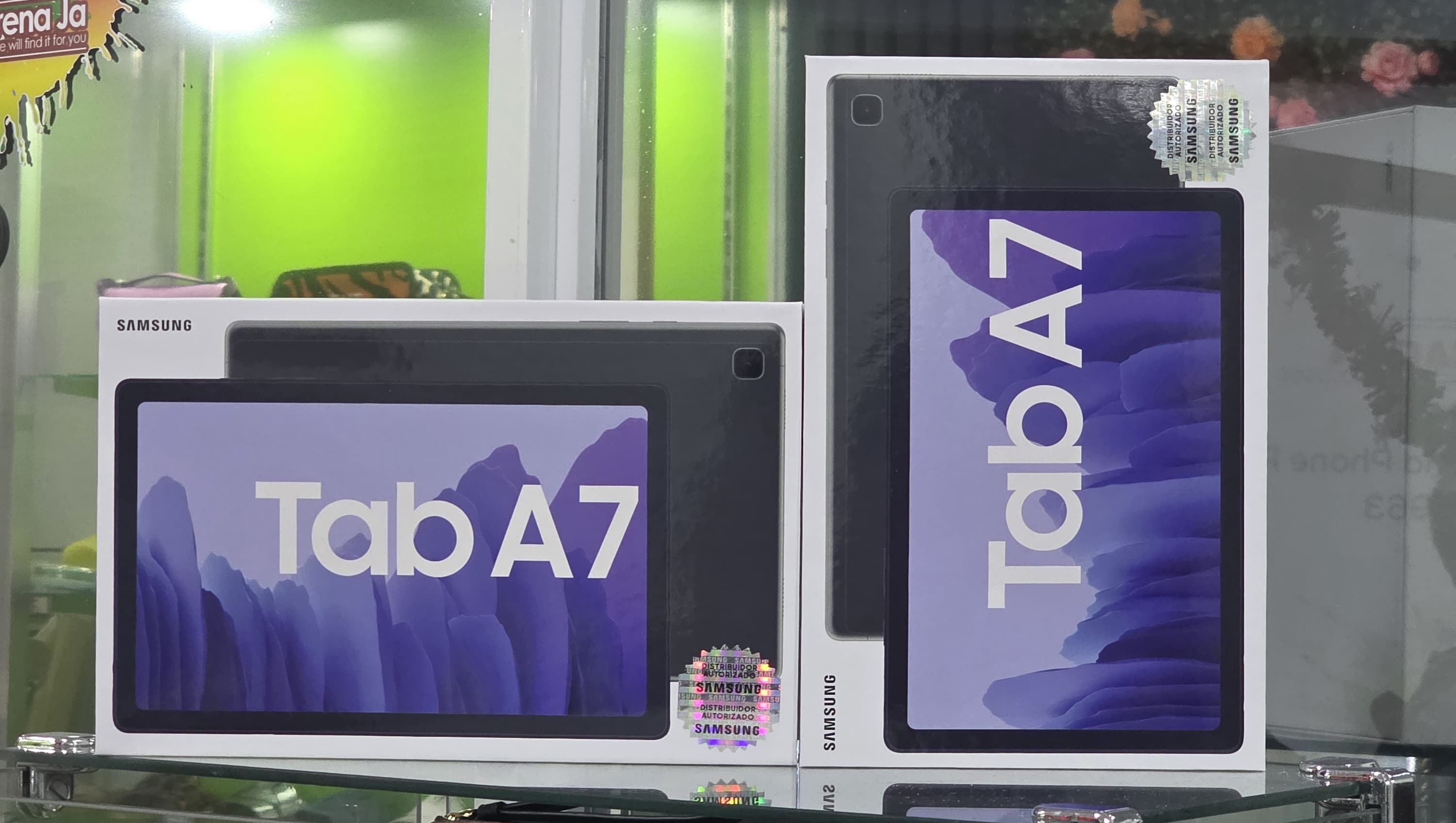 Samsung Tab A7 in-store product photo at The Source Arena JA.